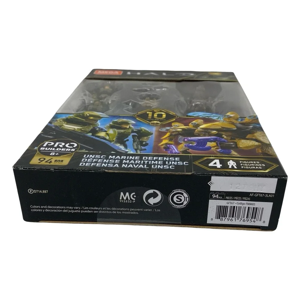 Mega Construx Halo UNSC Marine Defense GFT67 & Skyfire Exosuit GLB73 Set New